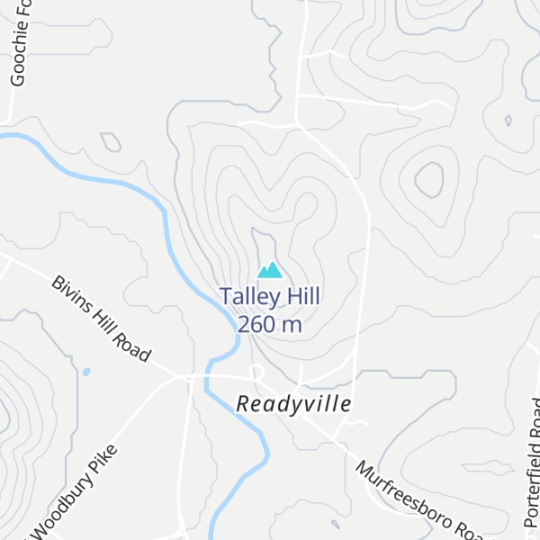 Map of Talley Hill