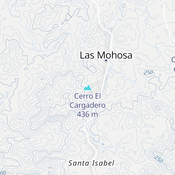 Map of Cerro El Cargadero