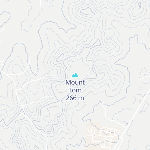 Map of Mount Tom