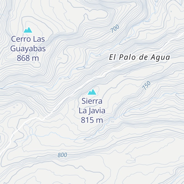 Map of Sierra La Javia