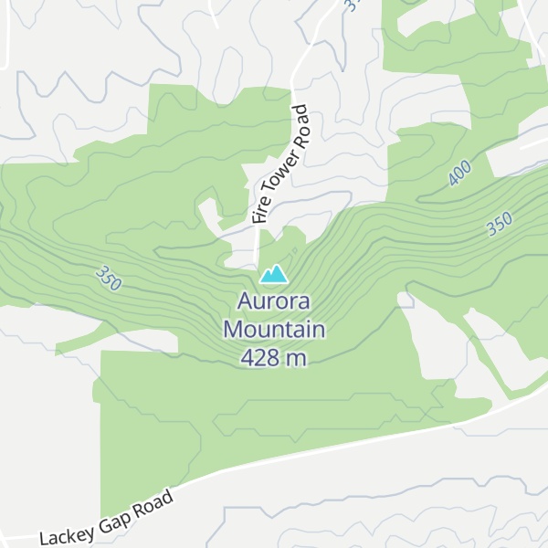 Map of Aurora Mountain