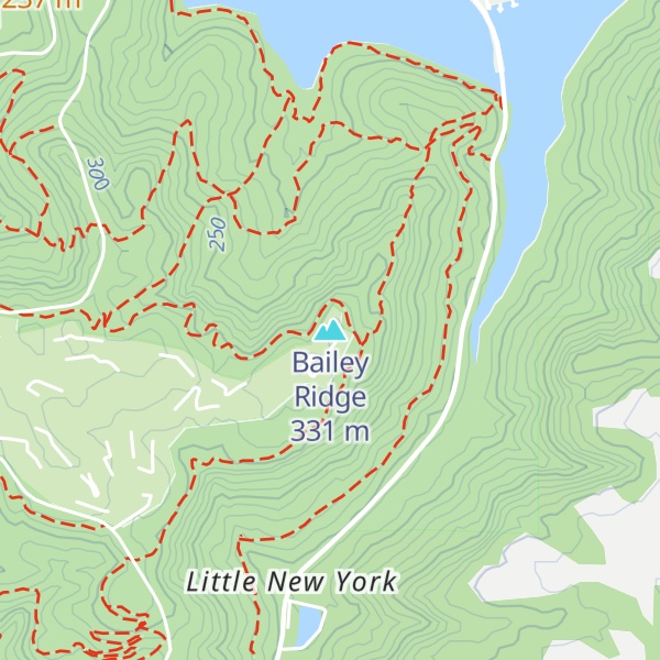 Map of Bailey Ridge