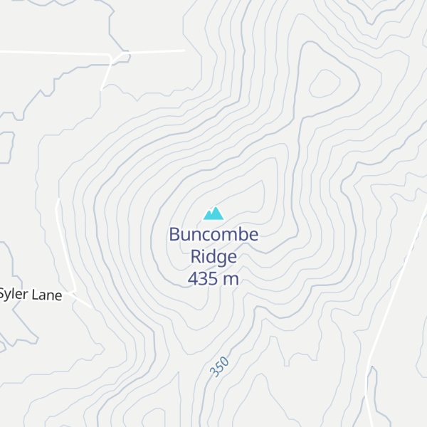 Map of Buncombe Ridge