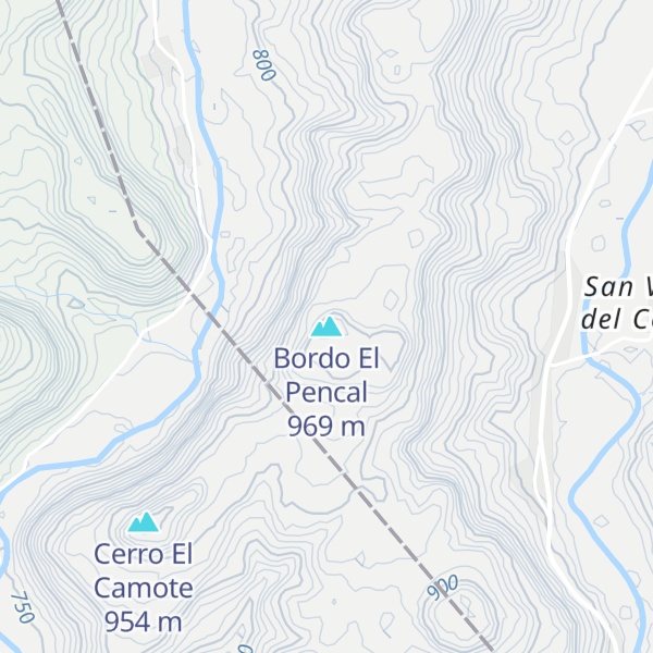 Map of Bordo El Pencal