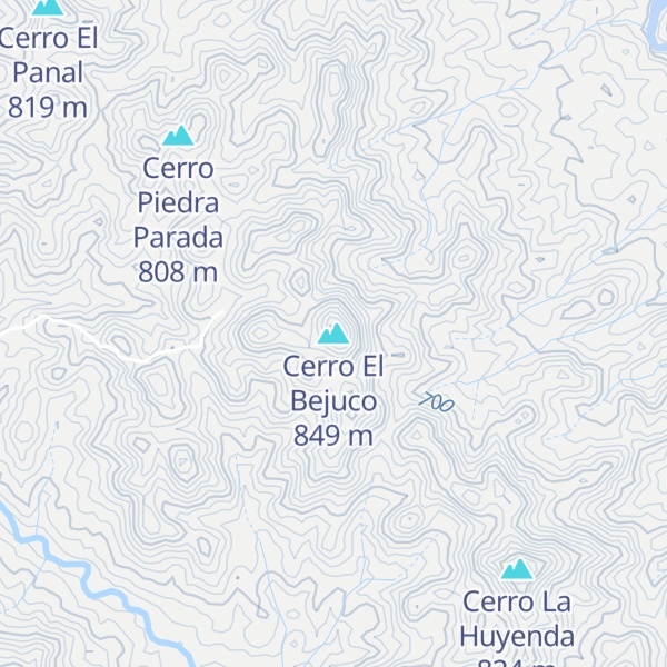Map of Cerro El Bejuco