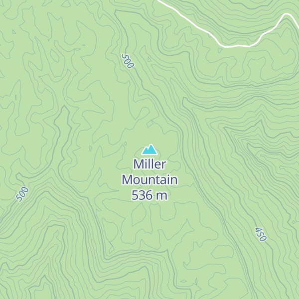 Map of Miller Mountain