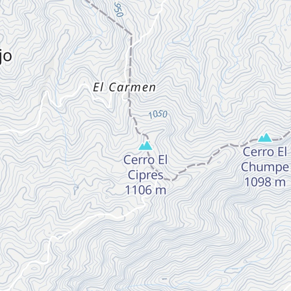 Map of Cerro El Cipres