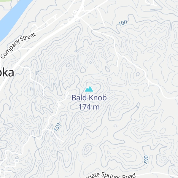 Map of Bald Knob