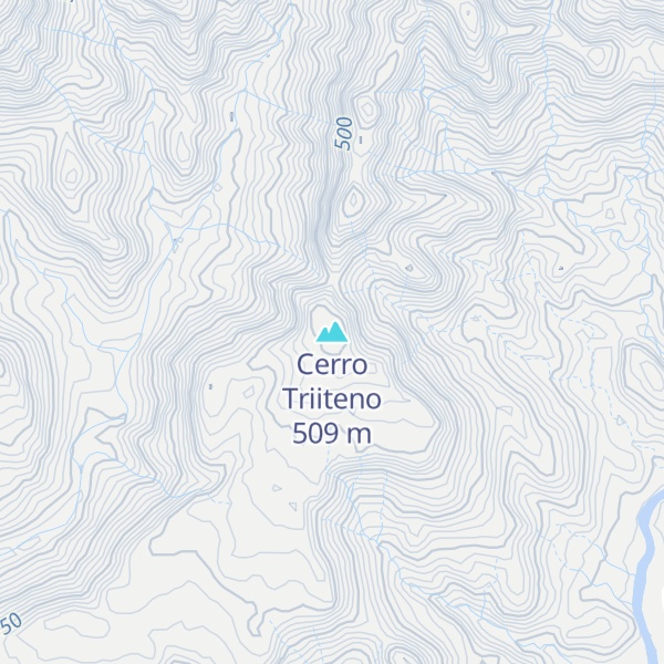 Map of Cerro Triiteno