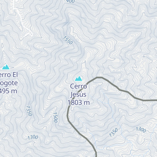 Map of Cerro Jesús