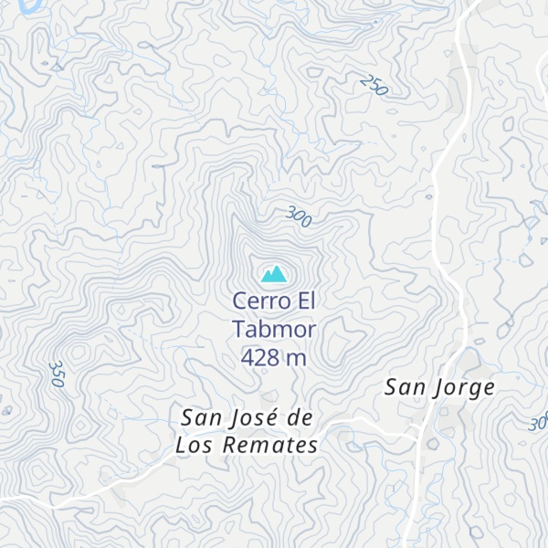 Map of Cerro El Tabmor