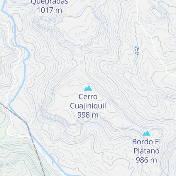 Map of Cerro Cuajiniquil