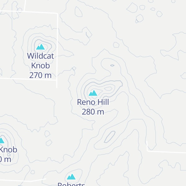 Map of Reno Hill