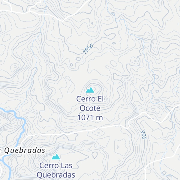 Map of Cerro El Ocote