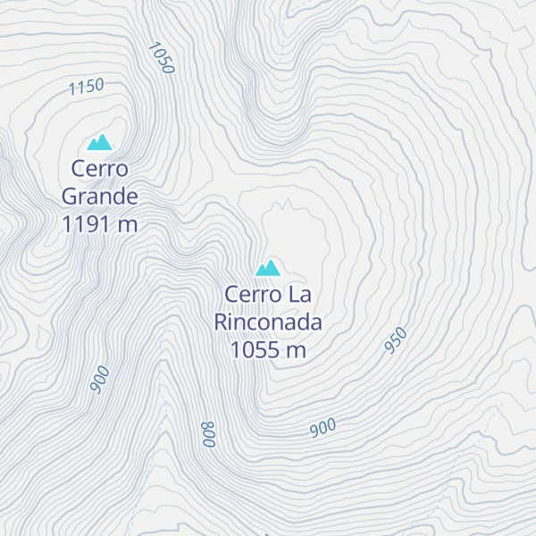 Map of Cerro La Rinconada