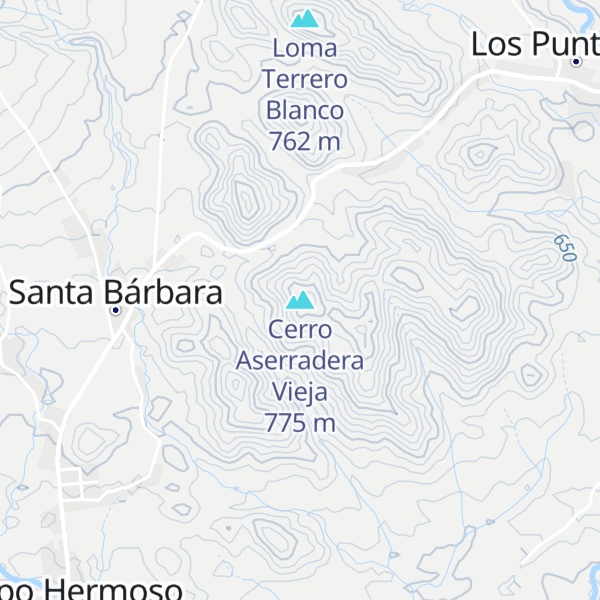 Map of Cerro Aserradera Vieja