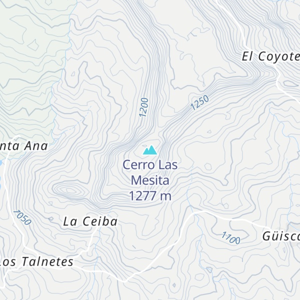 Map of Cerro Las Mesita