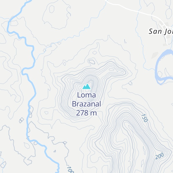 Map of Loma Brazanal