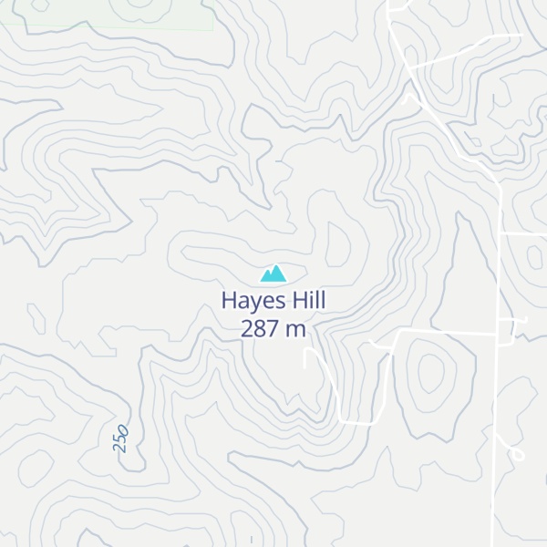 Map of Hayes Hill