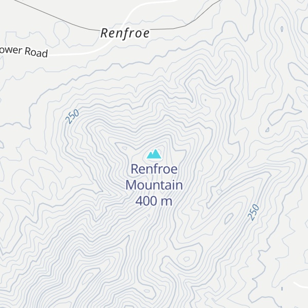 Map of Renfroe Mountain