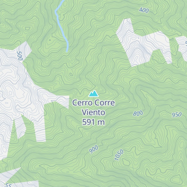 Map of Cerro Corre Viento