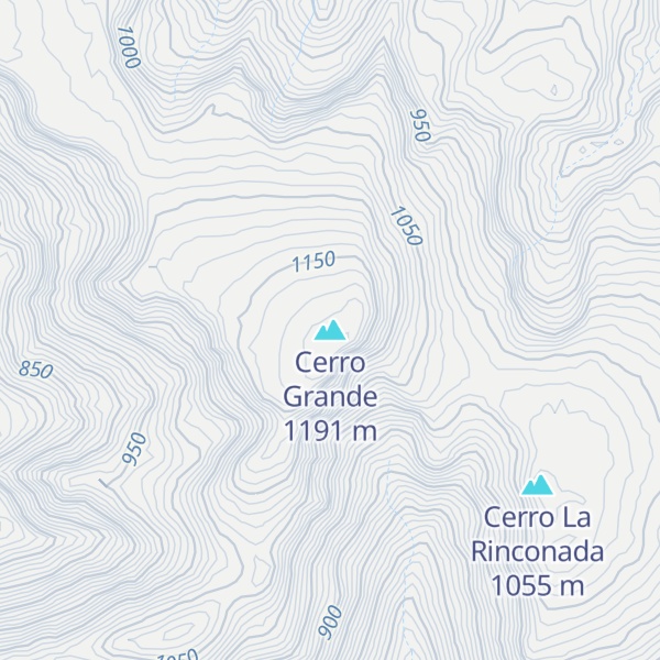 Map of Cerro Grande