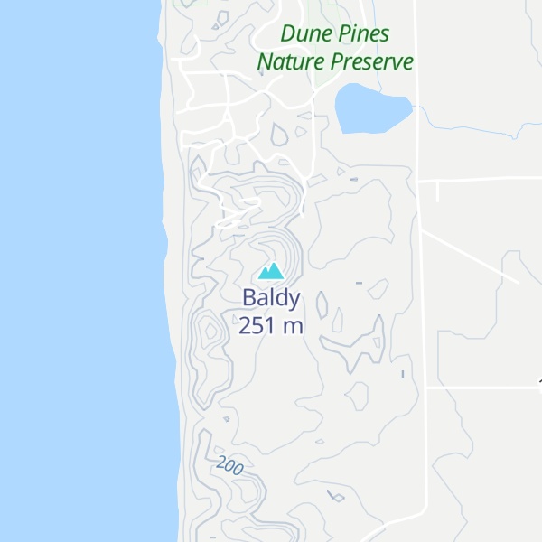 Map of Baldy
