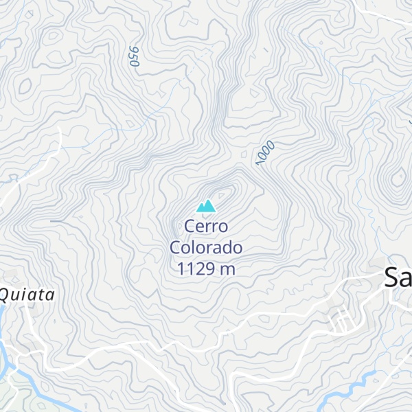 Map of Cerro Colorado