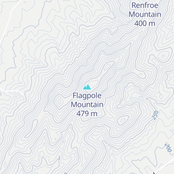 Map of Flagpole Mountain