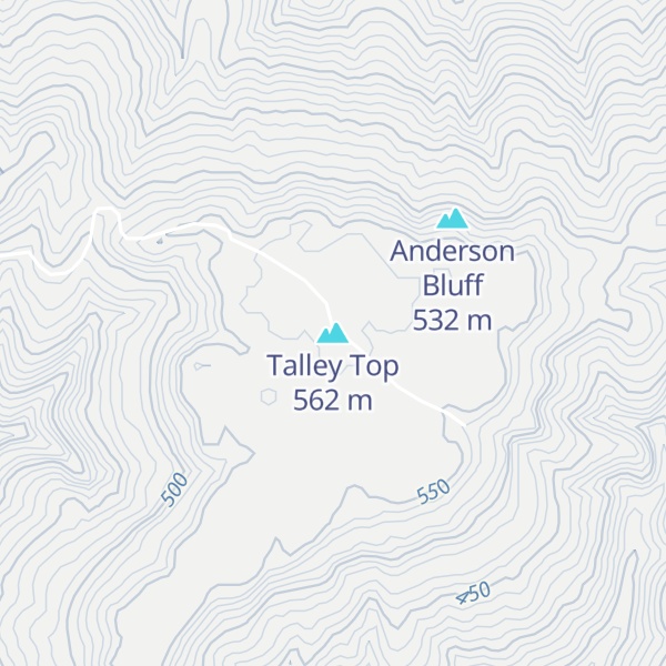 Map of Talley Top