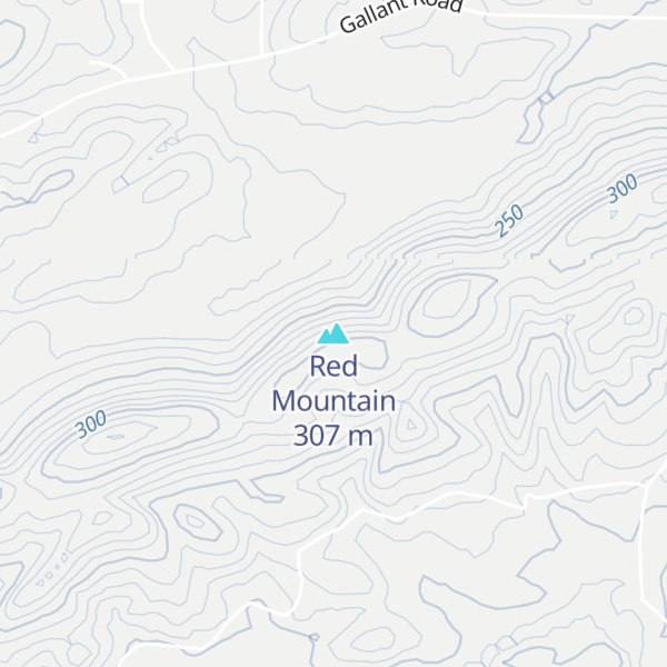 Map of Red Mountain