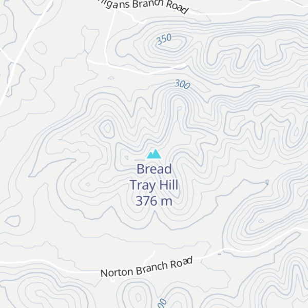 Map of Bread Tray Hill