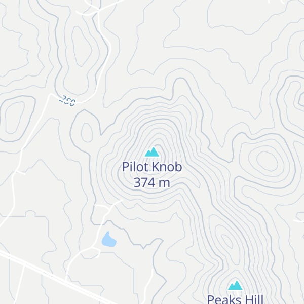 Map of Pilot Knob