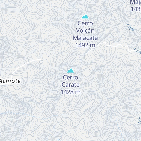 Map of Cerro Carate