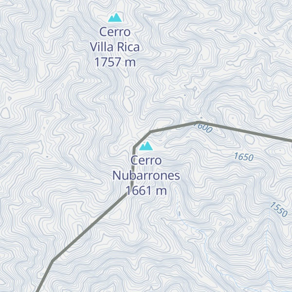 Map of Cerro Nubarrones