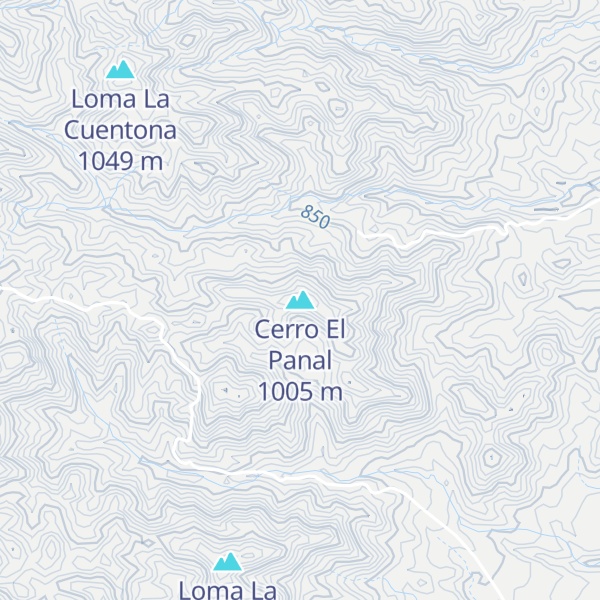 Map of Cerro El Panal