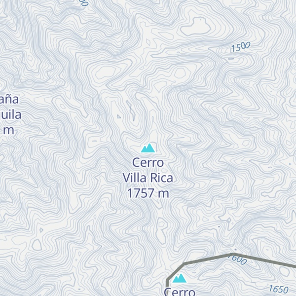 Map of Cerro Villa Rica