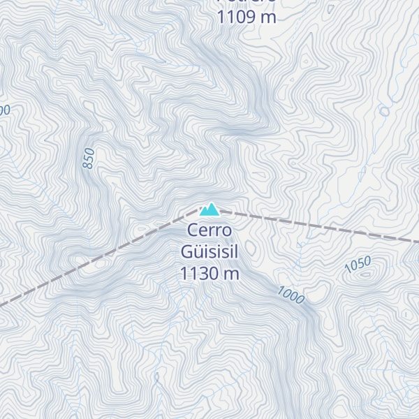 Map of Cerro Güisisil