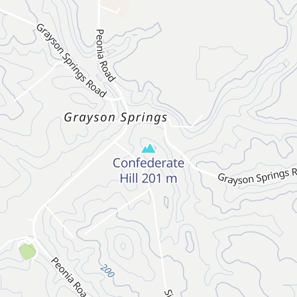 Map of Confederate Hill