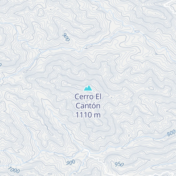 Map of Cerro El Cantón