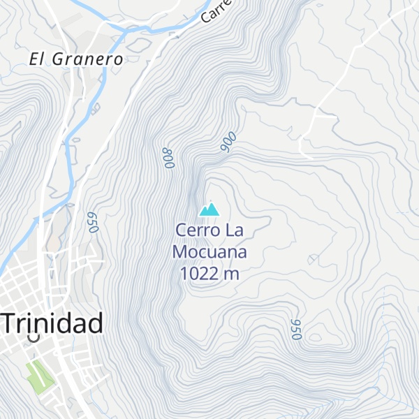 Map of Cerro La Mocuana