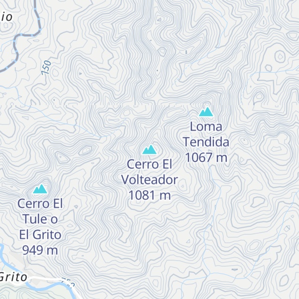 Map of Cerro El Volteador