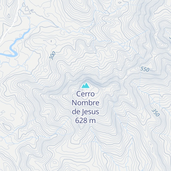 Map of Cerro Nombre de Jesus