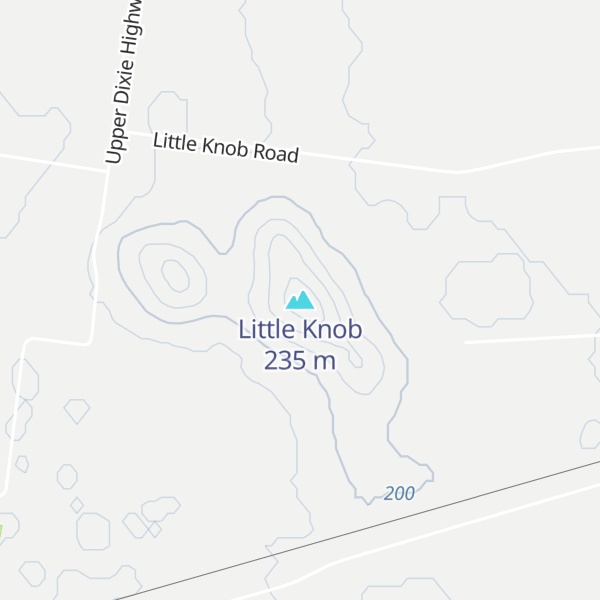 Map of Little Knob