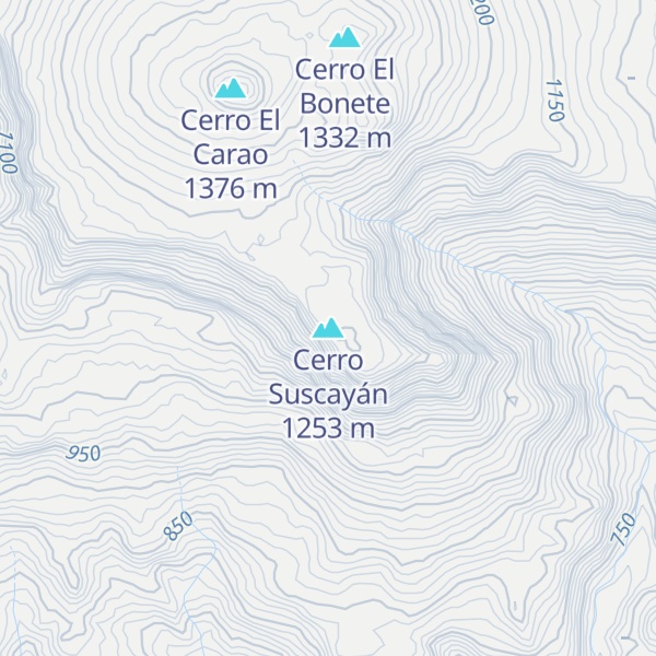 Map of Cerro Suscayán