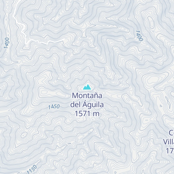 Map of Montaña del Águila