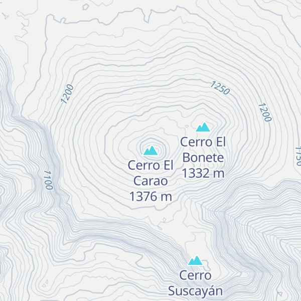 Map of Cerro El Carao
