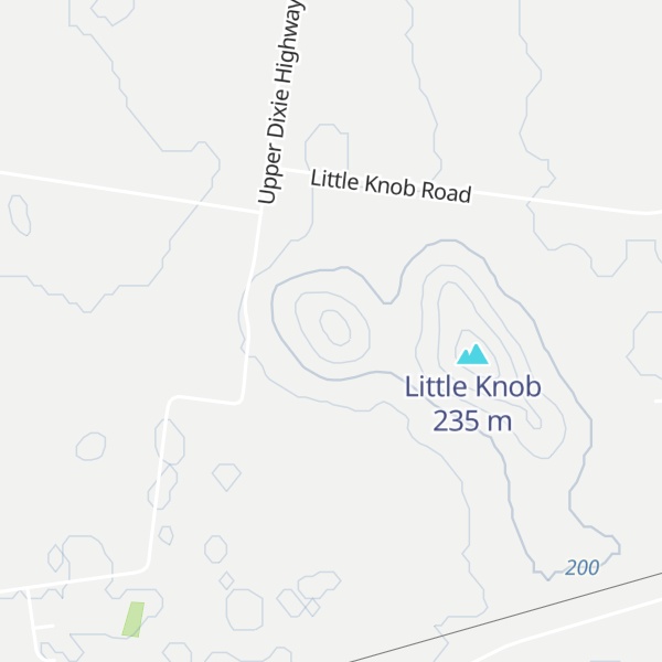 Map of Smiths Grove Knob