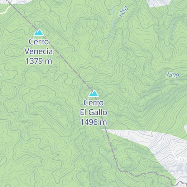 Map of Cerro El Gallo