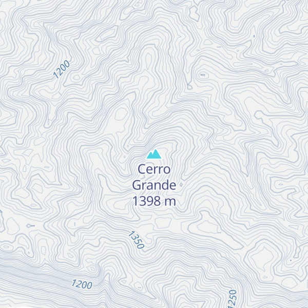 Map of Cerro Grande